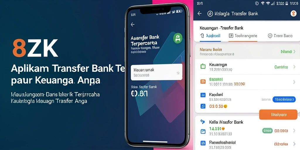 Antarmuka aplikasi 8ZK yang user-friendly untuk Transfer Bank.