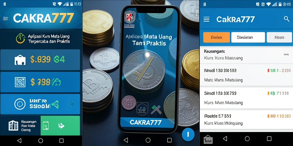 Tampilan antarmuka CAKRA777 dengan informasi kurs mata uang yang jelas.