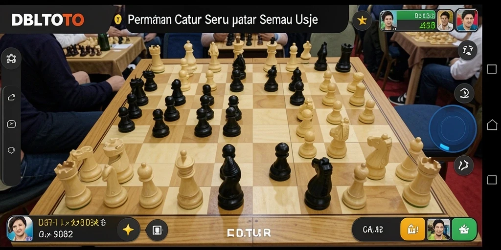 Tangkapan layar utama DBLTOTO dengan tampilan papan catur yang menarik.