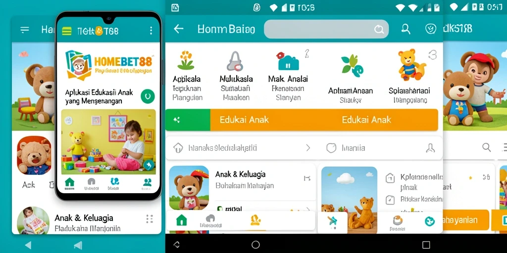 Tampilan antarmuka aplikasi HOMEBET88 yang edukatif dan menarik.