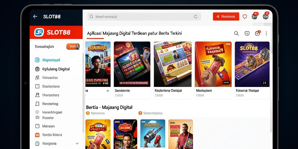 Tampilan antarmuka SLOT88 yang menarik dan modern.