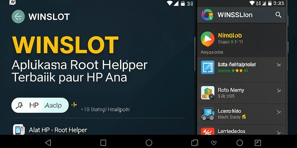 Antarmuka WINSLOT yang mudah digunakan untuk rooting perangkat.