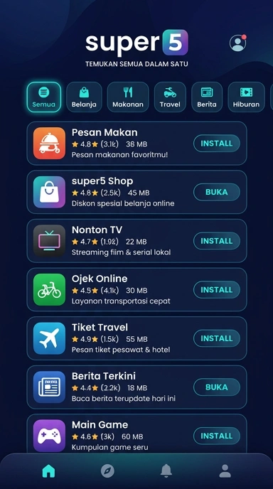 super5 - Hub Unduhan Aplikasi Populer dan Kanal Uji Terpercaya