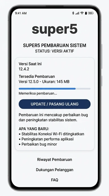 Riwayat Versi Aplikasi super5 untuk Android Terbaru